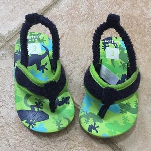 Carter's Baby Boys Lizard Thong Flip Flops